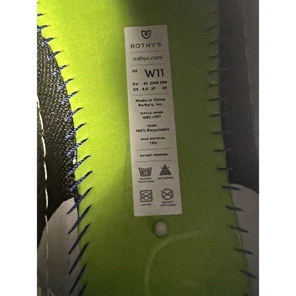 Rothy's Chelsea Ankle Boot High Top Sneaker Women's 11 Moss Green Slip On Shoe - Picture 12 of 13